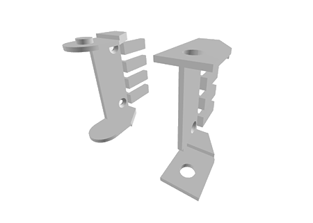 Cable chain bracket 40mm comb.